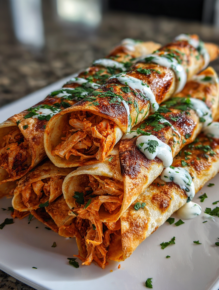 Air Fryer Buffalo Chicken Taquitos: Deliciously Spicy and Crispy