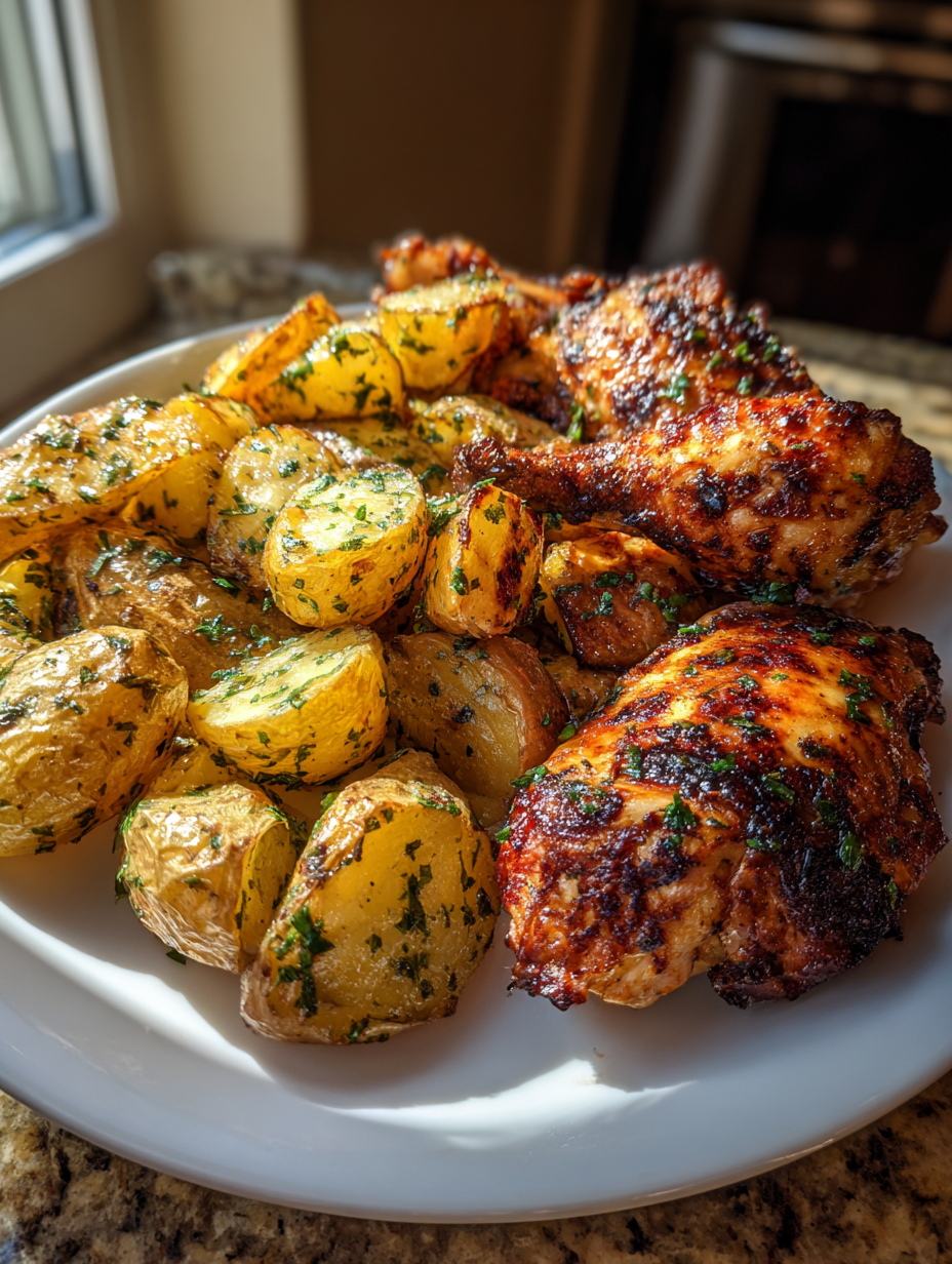 Air Fryer Chicken and Potatoes: Easy and Delicious Weeknight Meal