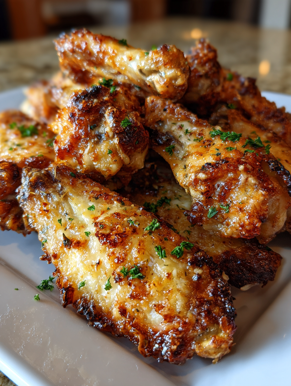 Air Fryer Crispy Garlic Parmesan Chicken Wings: Easy and Delicious
