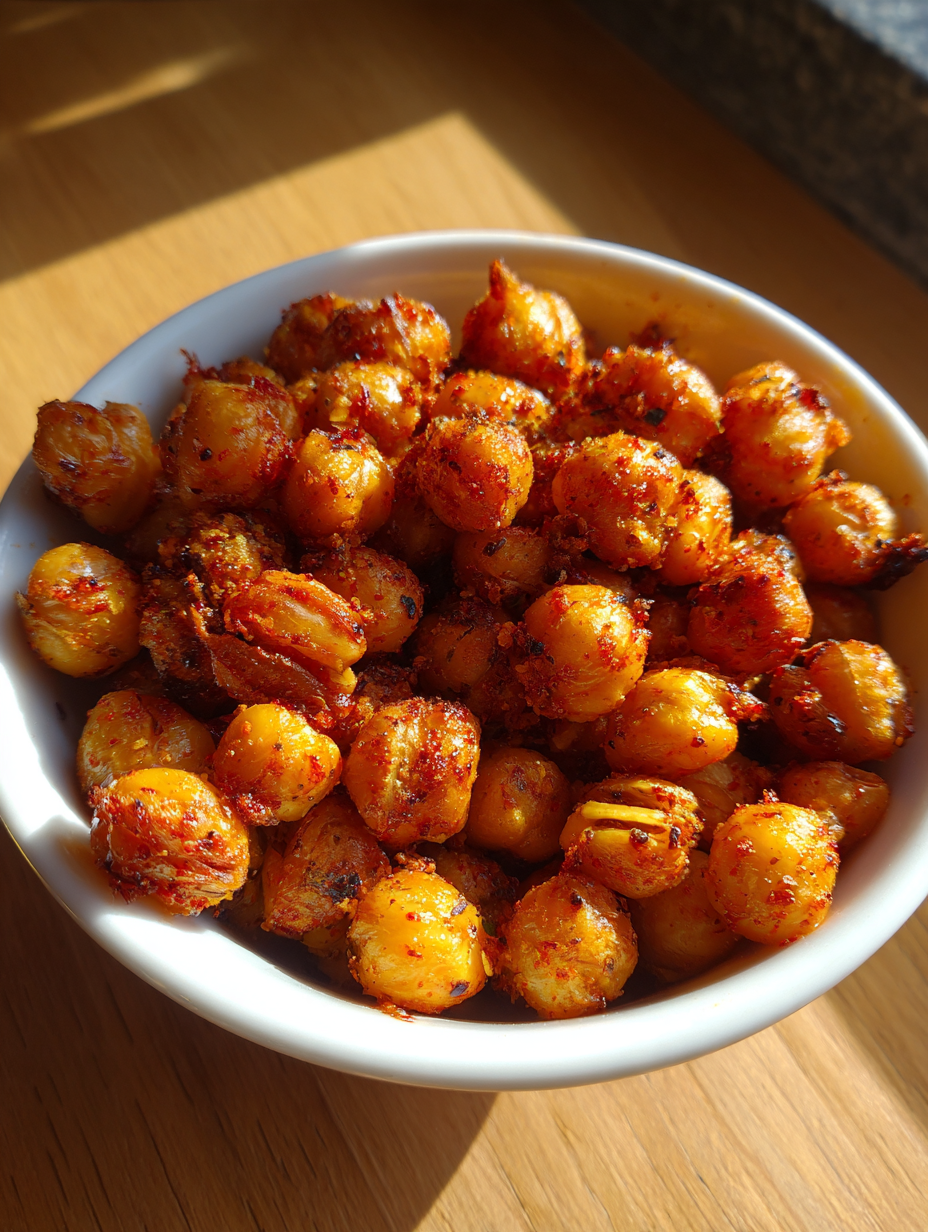 Air Fryer Crispy Chickpeas – Healthy Snack: Spiced to Perfection