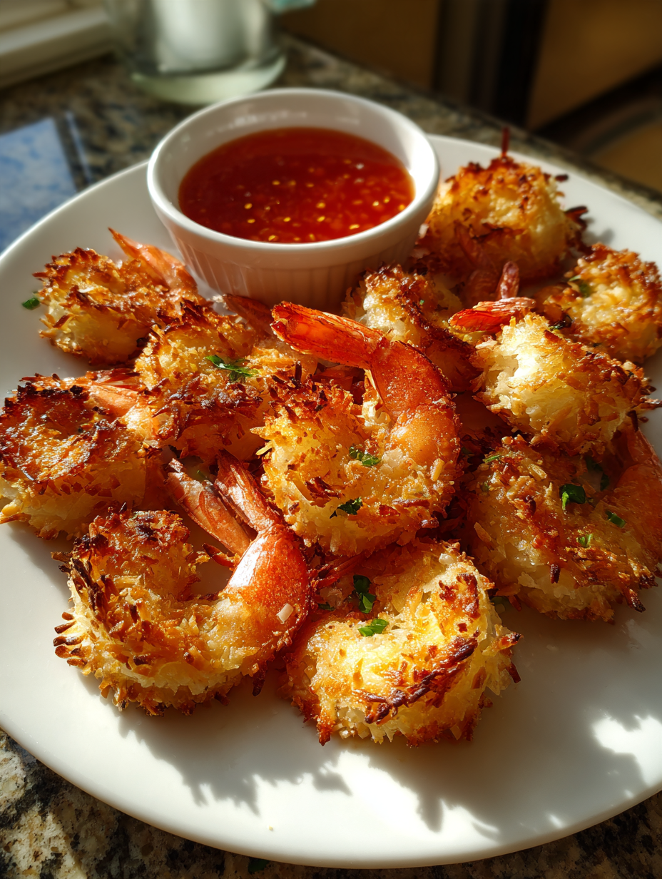 Air Fryer Coconut Shrimp with Sweet Chili Sauce: Deliciously Crispy Delight