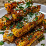 Air Fryer Garlic Parmesan Corn Ribs: Deliciously Crispy and Flavorful