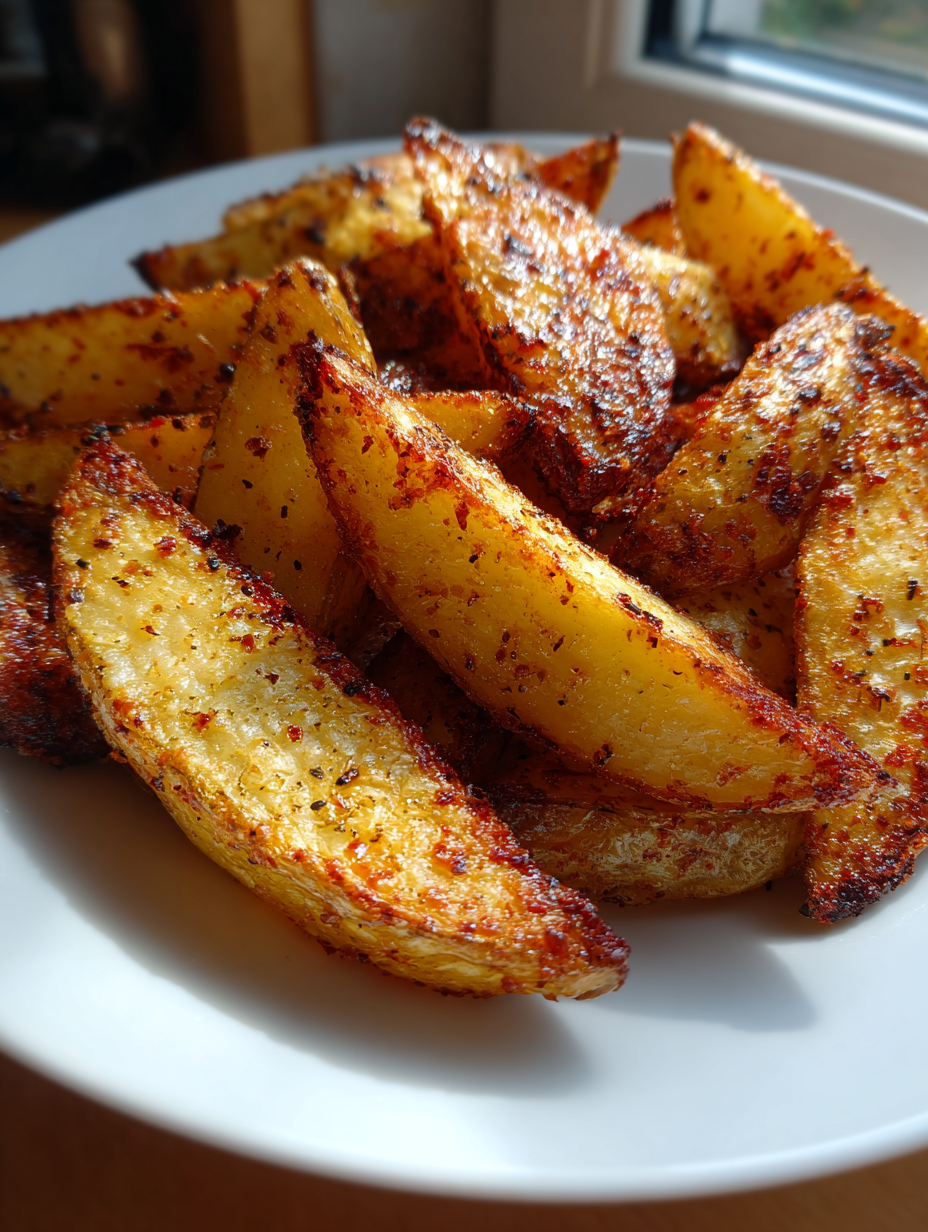 Air Fryer Crispy Potato Wedges: Perfectly Seasoned for Crunchy Bliss