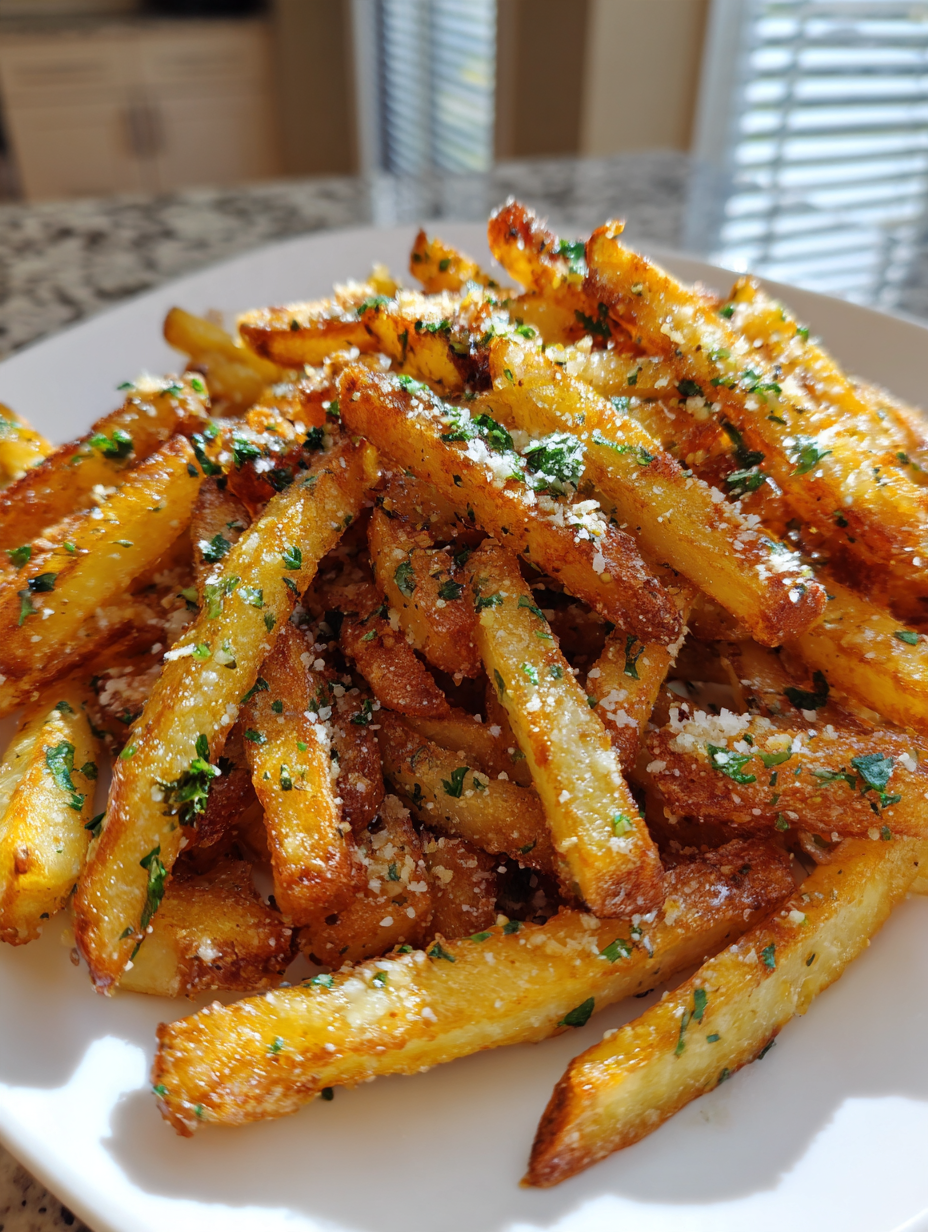 Air Fryer Garlic Parmesan Fries: Deliciously Crispy and Flavorful