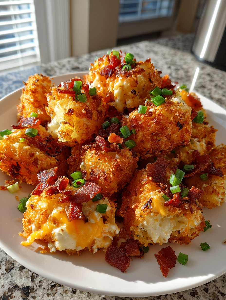 Air Fryer Loaded Potato Bites: Deliciously Crispy and Cheesy Snacks