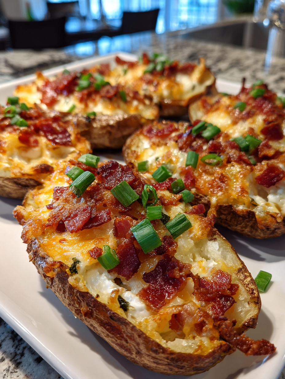 Air Fryer Loaded Potato Skins: Deliciously Crispy and Cheesy Delight