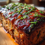 Air Fryer Meatloaf Recipe – Juicy & Easy: Deliciously Glazed Delight