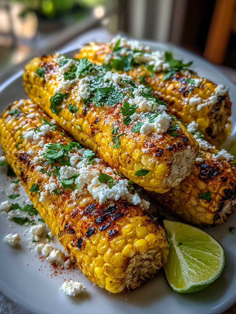 Air Fryer Mexican Street Corn: Deliciously Charred and Flavorful Treat