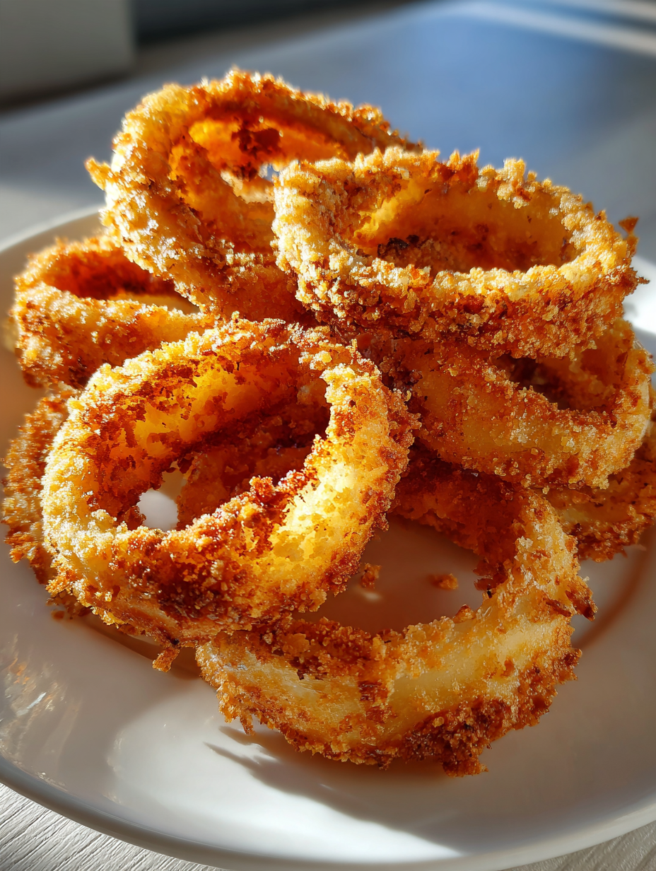 Air Fryer Onion Rings – Extra Crispy: Perfectly Seasoned Delight