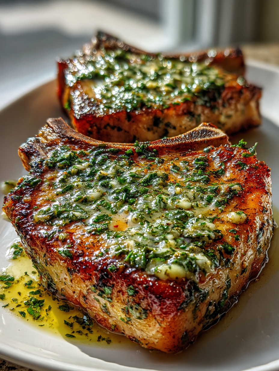 Air Fryer Pork Chops with Herb Butter: Deliciously Juicy and Tender