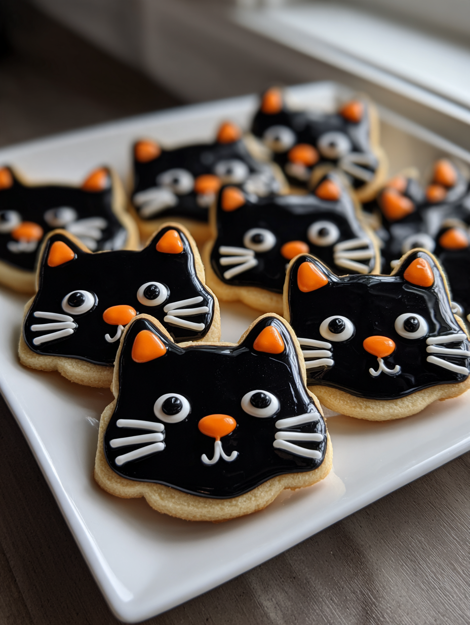 Black Cat Sugar Cookies for Halloween: Easy and Fun to Make