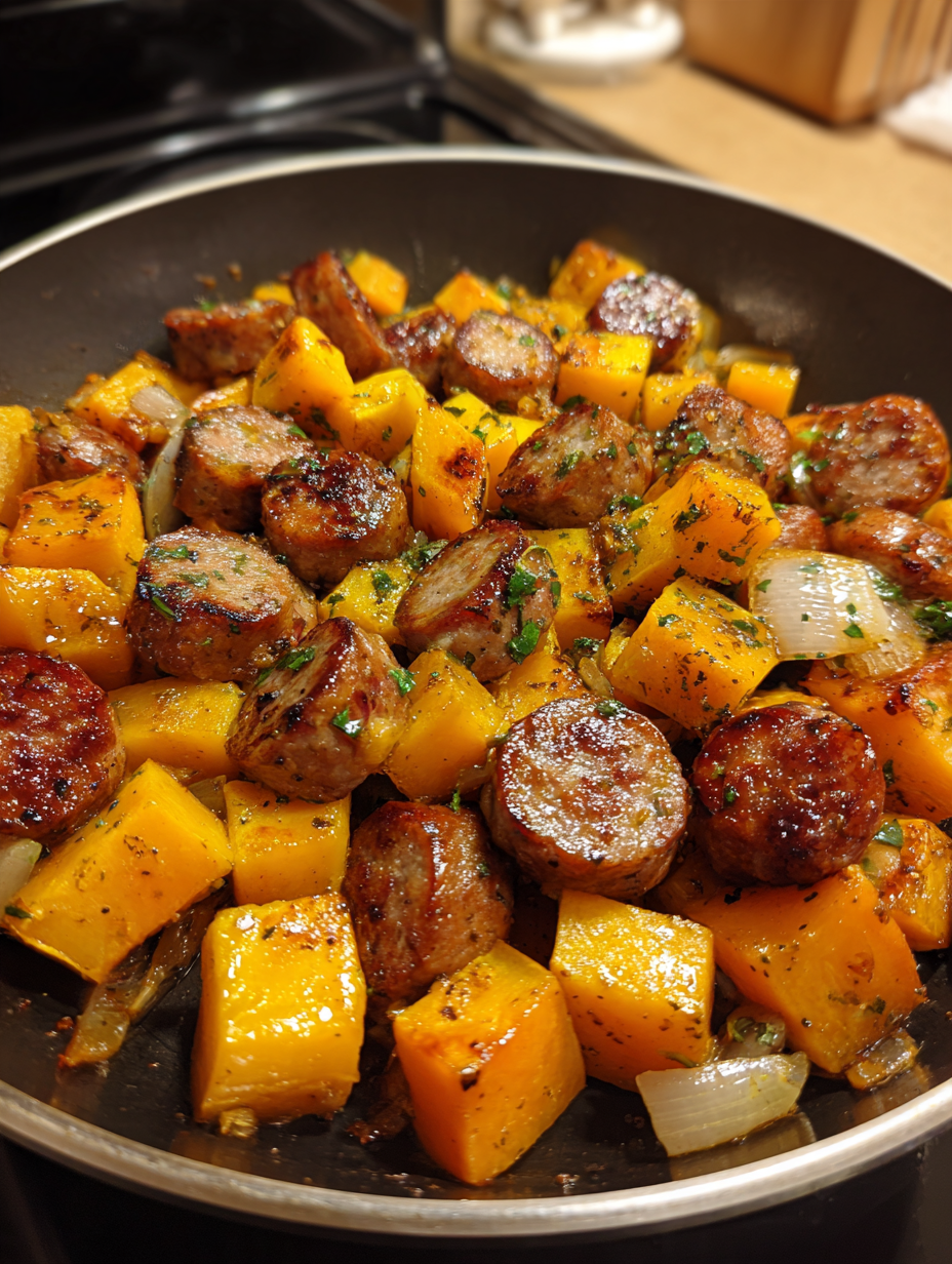 Butternut Squash and Sausage Skillet: Delicious One-Pan Dinner