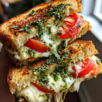 Caprese Grilled Cheese with Pesto: The Ultimate Comfort Food Delight