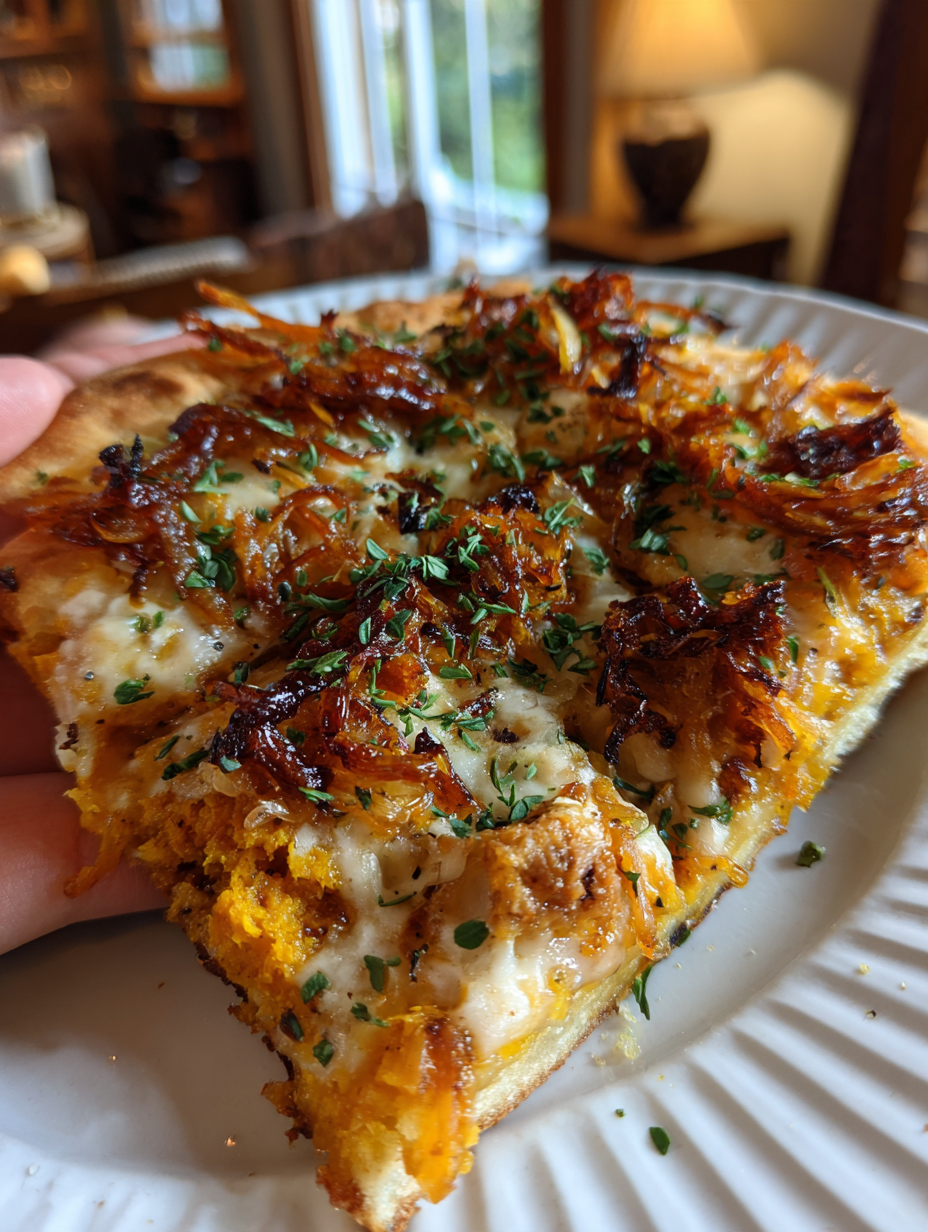 Caramelized Onion and Pumpkin Flatbread: Delicious Fall Delight