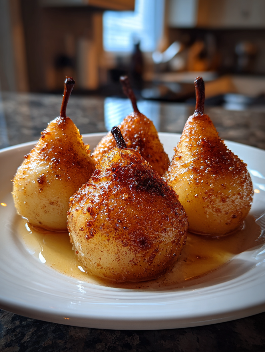 Cinnamon Spiced Baked Pears: Deliciously Warm and comforting Dessert