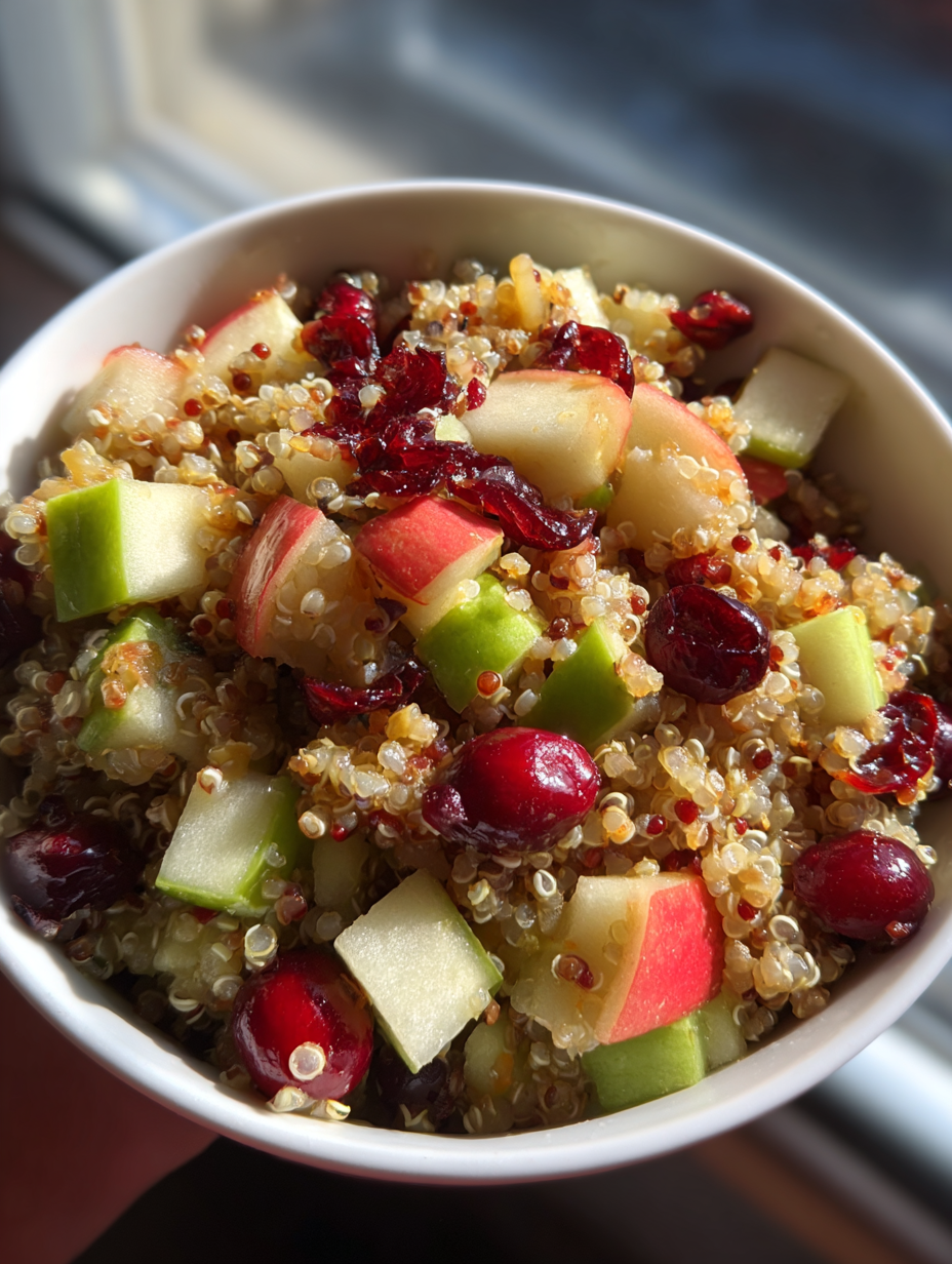 Cranberry Apple Quinoa Salad: A Deliciously Fresh Autumn Dish