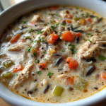 Creamy Chicken and Wild Rice Soup: Delicious Comfort in a Bowl