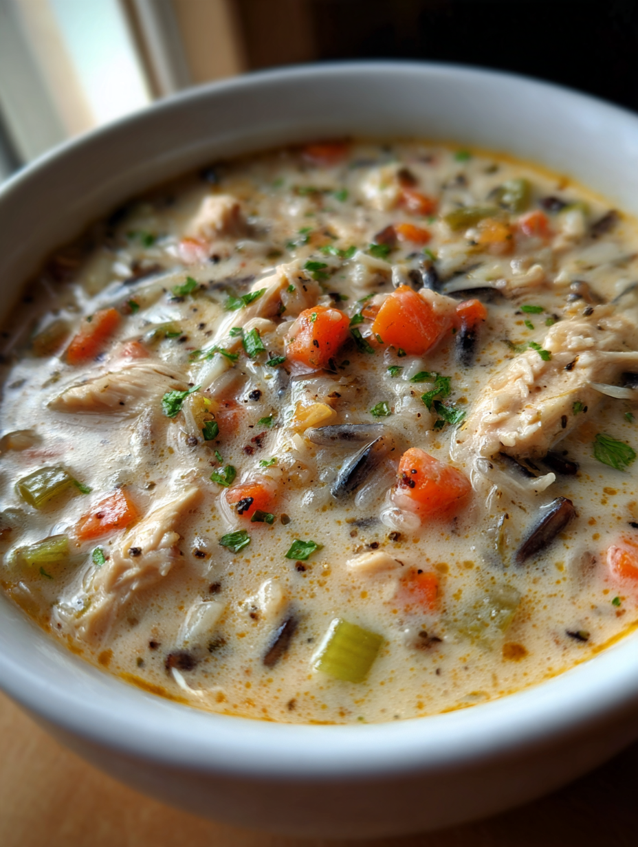 Creamy Chicken and Wild Rice Soup: Delicious Comfort in a Bowl