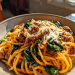 Creamy Sausage and Spinach Pasta: A Delicious One-Pot Meal