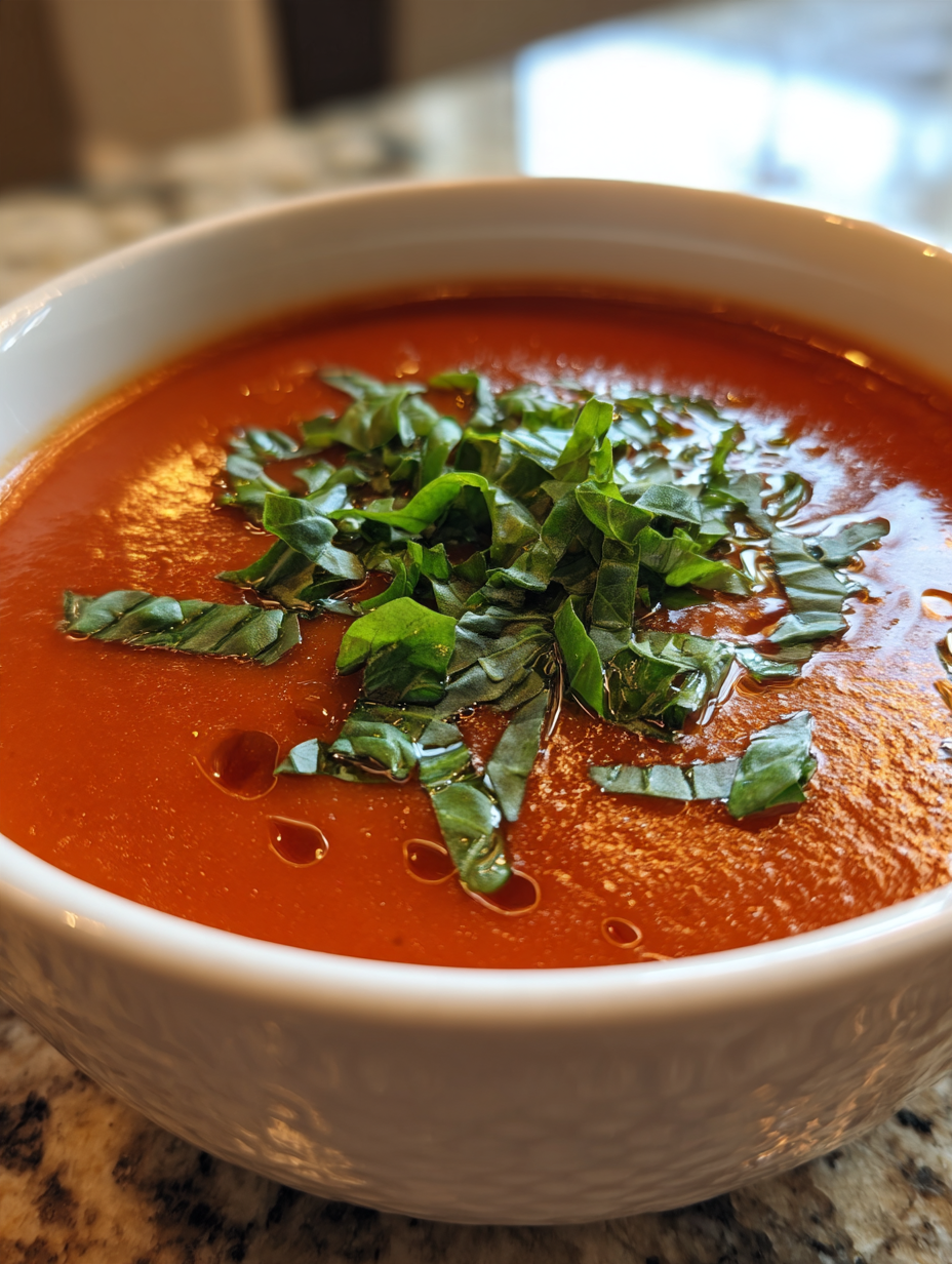 Creamy Tomato Basil Soup Recipe: Easy and Delicious Comfort Food