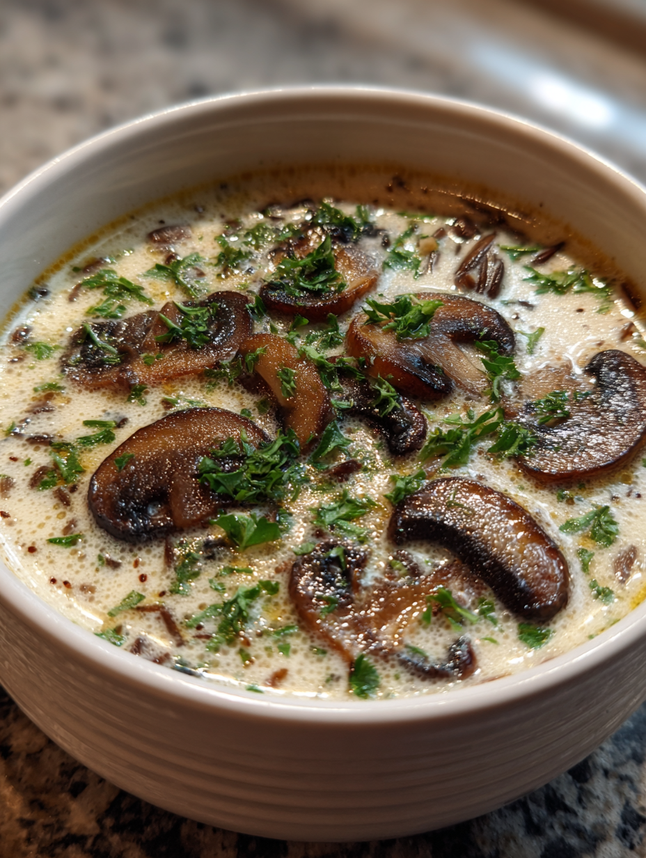 Creamy Wild Rice Mushroom Soup: The Best Comforting Bowl