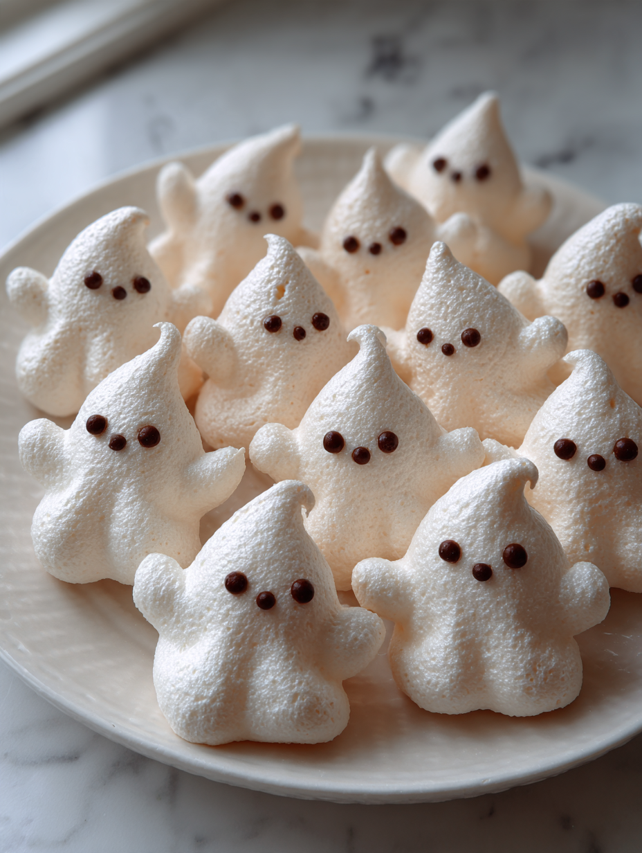Ghost Meringue Cookies for Halloween: Easy and Spooky Treats