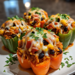 Halloween Dinner Ideas the Whole Family Will Love: Delicious Spooky Stuffed Bell Peppers