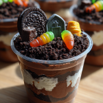 Halloween Graveyard Pudding Cups: Easy and Spooky Dessert Idea
