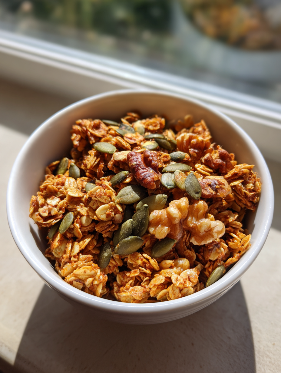 Homemade Pumpkin Spice Granola: Deliciously Crunchy Fall Treat