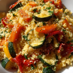 Lemon Herb Couscous with Roasted Vegetables: A Delicious Summer Delight