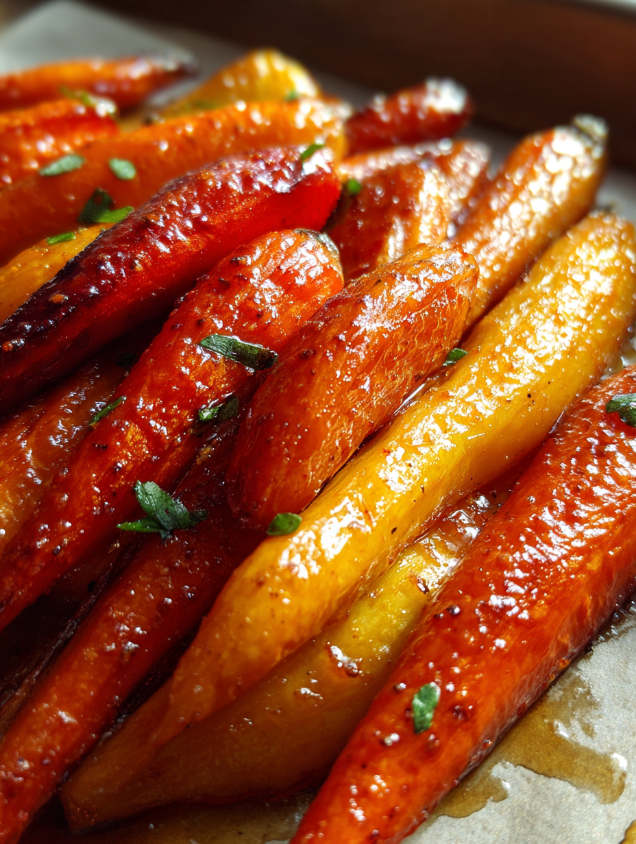 Maple Glazed Roasted Carrots: Deliciously Sweet and Savory Side