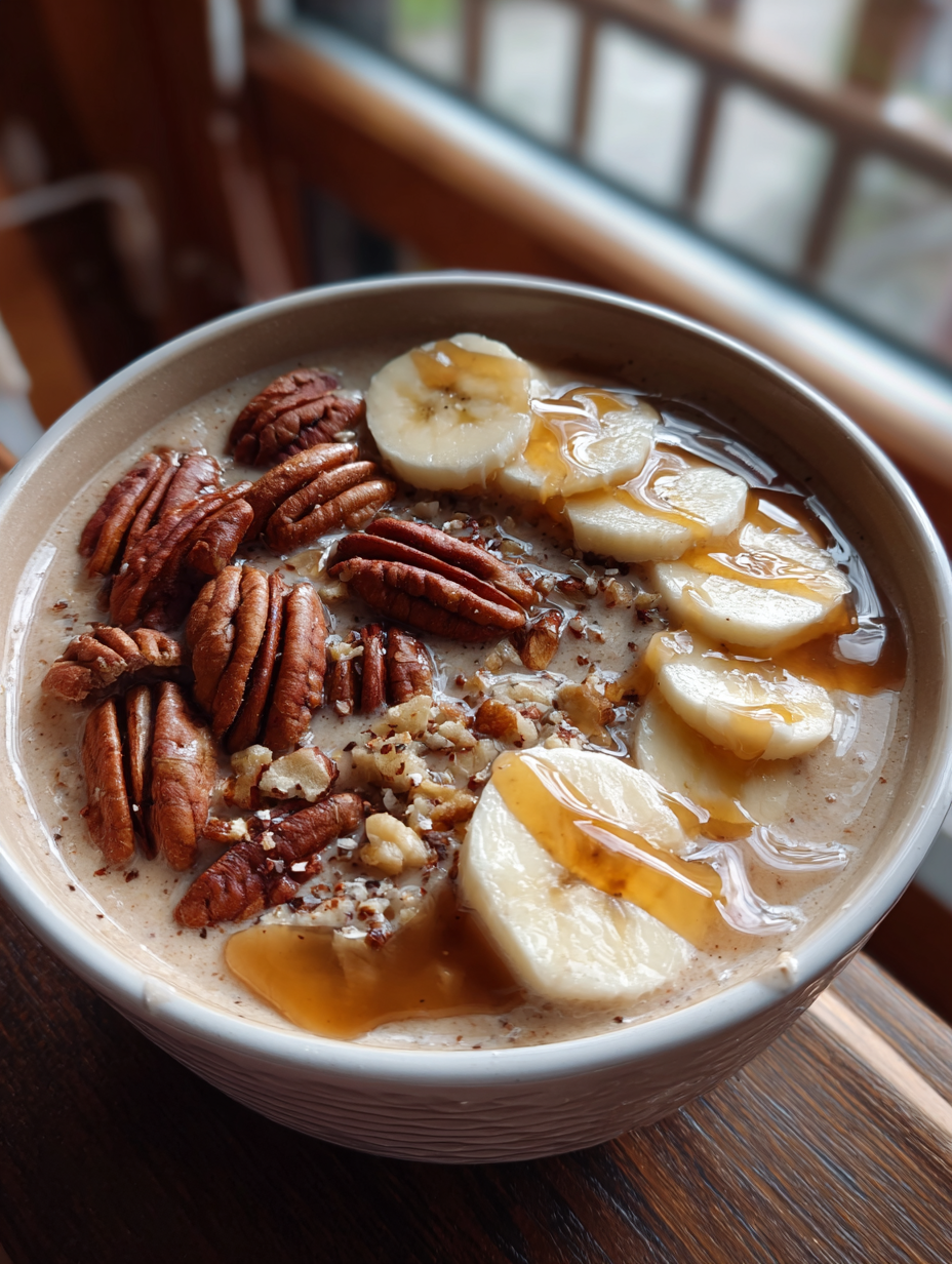 Maple Pecan Smoothie Bowl: Deliciously Creamy and Nutritious Delight
