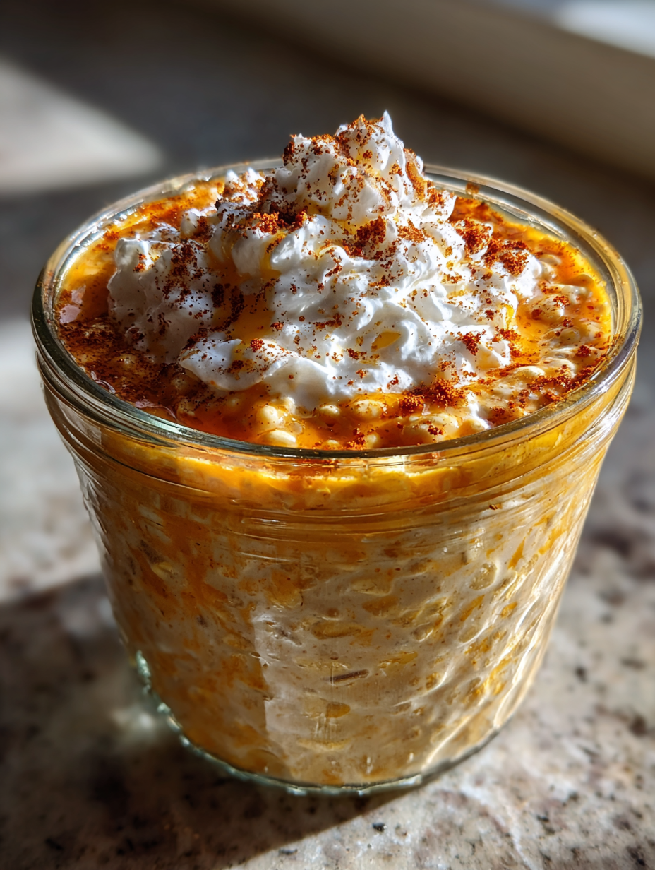 Pumpkin Spice Latte Overnight Oats: Delicious Fall Breakfast Treat