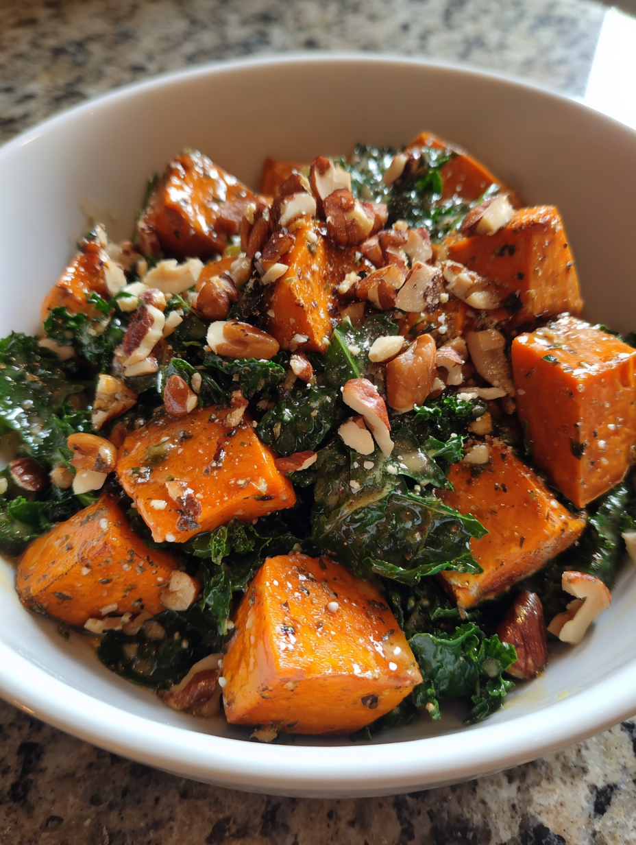 Roasted Sweet Potato Kale Salad: A Deliciously Healthy Delight